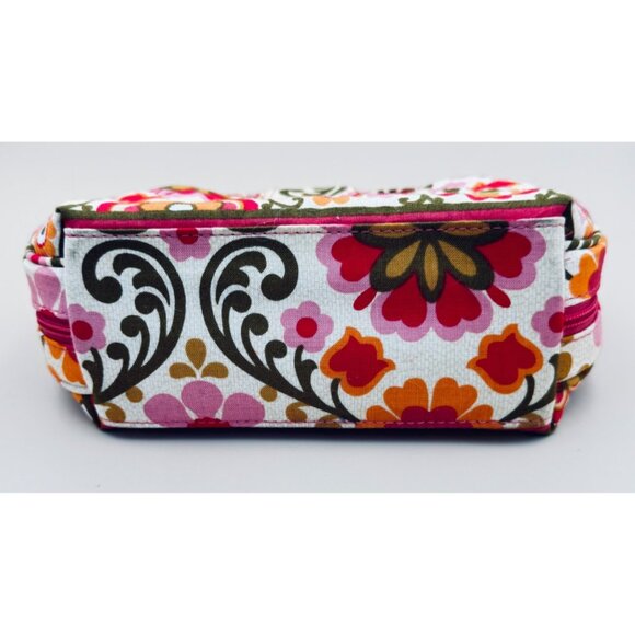 Vera Bradley Folkloric Pocket Cosmetic Bag Quilted Makeup Case - Picture 11 of 11